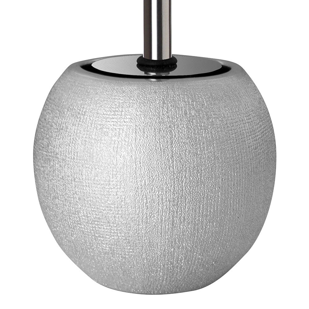 Porta scopino serie glitter in ceramica in argento