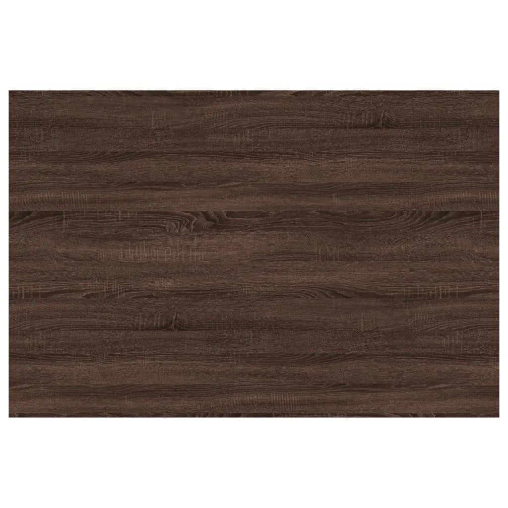 Mensole Parete 4pz Rovere Marrone 60x40x1,5cm Legno Multistrato