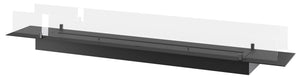 Bruciatore a Bioetanolo da Incasso 200x32x15 cm Insert Slim 2000 Nero con Vetro