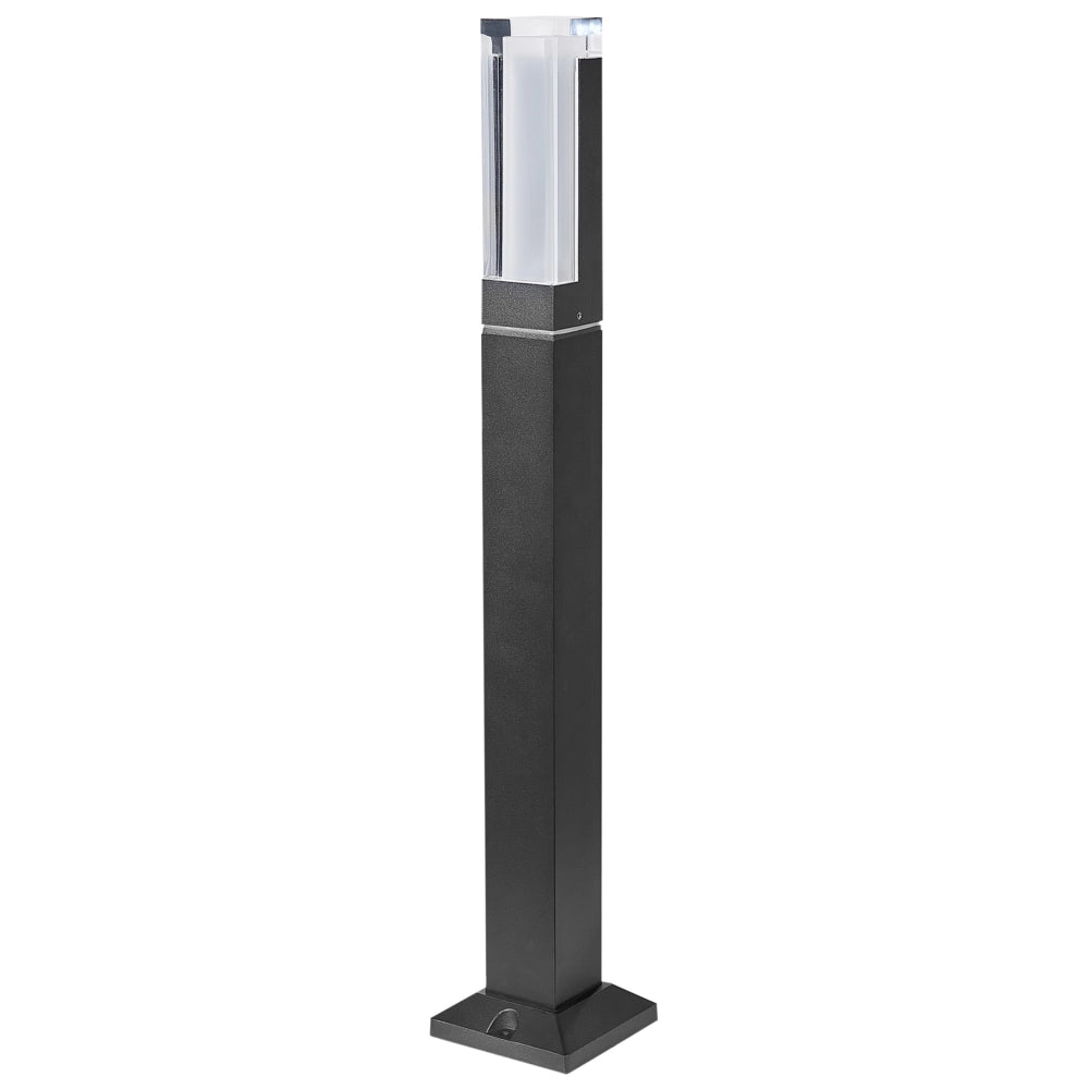 Dissuasore di luce in alluminio nero 60 cm LED Lampada da sentiero Illuminazione da giardino all'aperto Design moderno