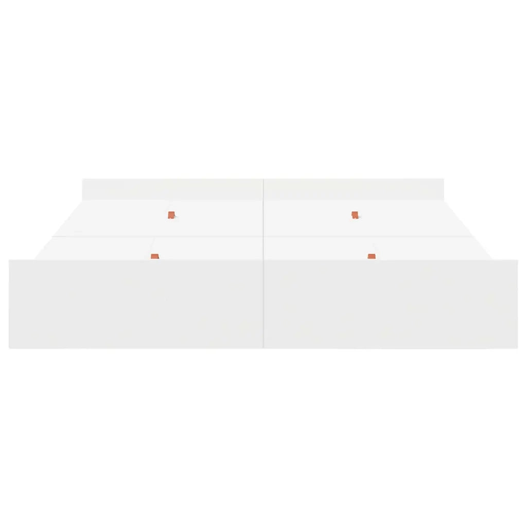 Struttura letto con contenitore Bianco 135 x 190 cm 3335317