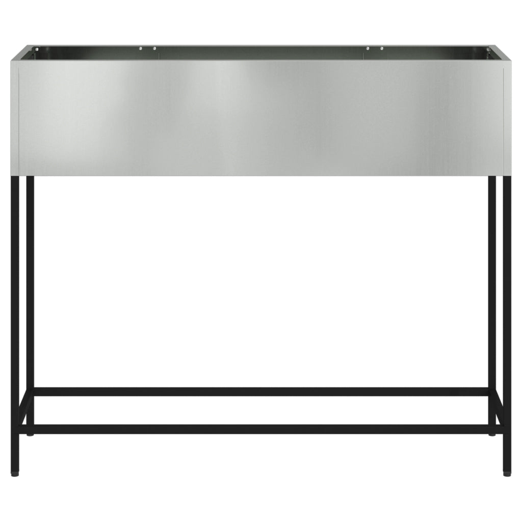 Fioriera alzata 100x26x82 cm Acciaio Zincato