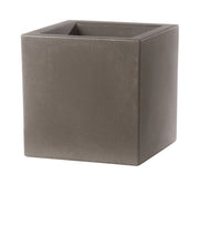Vaso Schio Cubo Materiale: Polietilene, Colore: Cappuccino