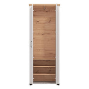 Armadio Camera da Letto Vittuone, Guardaroba 2 Ante Appendiabiti, 75x194.5h cm Bianco