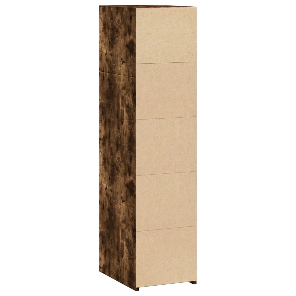 Buffet credenza cassettiera armadio mobile contenitore organizer cucina soggiorno salotto 30 x 41 x 124 cm legno ingegnerizzato marrone 02_0030870