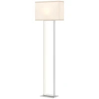 Lampada da Terra da 150 cm con 3 Modalità, Luminosità Regolabile e Interruttore a Pedale, Bianco