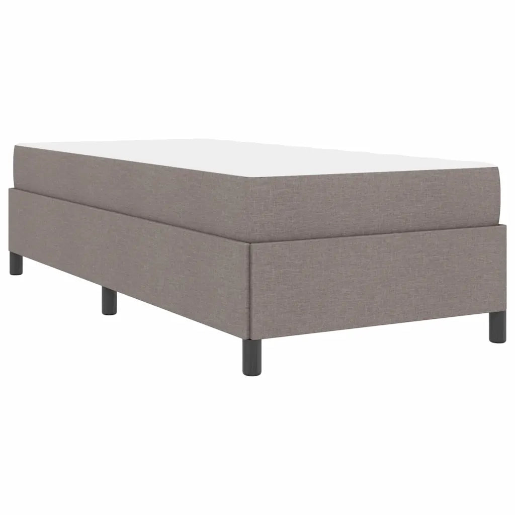 vidaXL Letto a molle Crema e Nero 90 x 200 cm