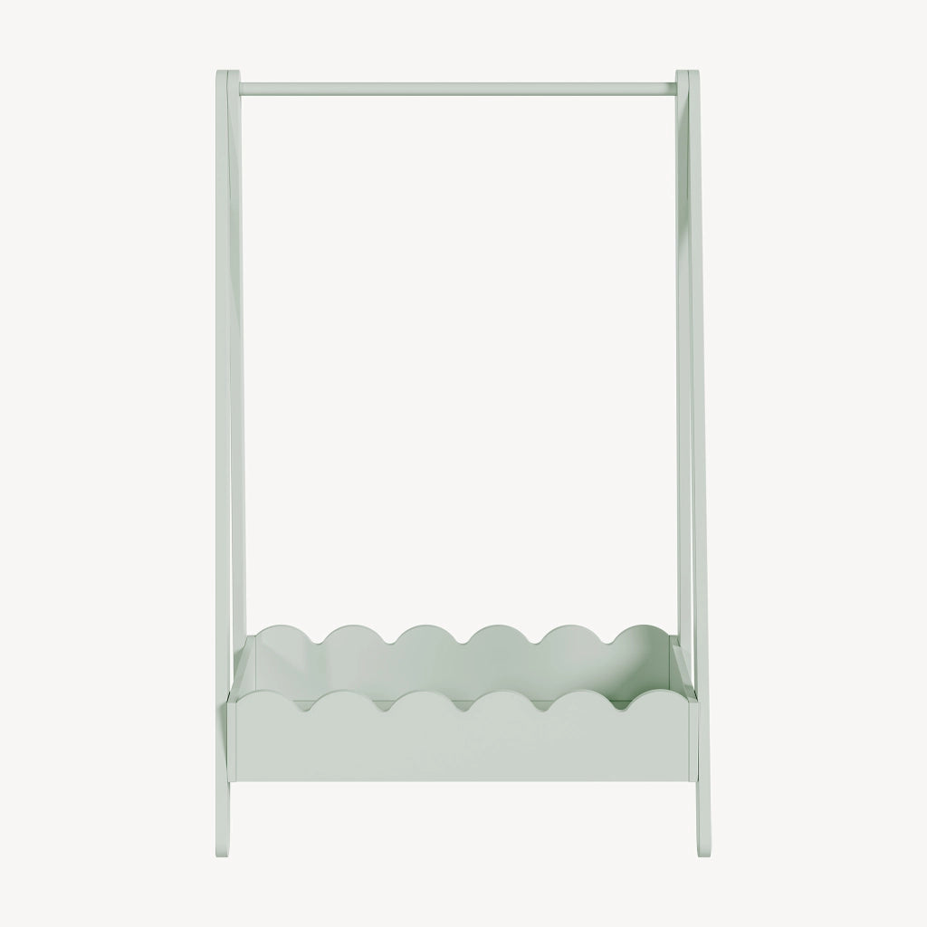 Stand Appendiabiti Vestnes a Forma di Capanna per Cameretta 99 x 66 x 38 cm - Menta Verde [en.casa]