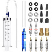 Kit di riparazione per pneumatici senza aria - set di valvole - 60ml - strumento per rimuovere il nucleo della valvola - adattatore per valvola - confezione da 26