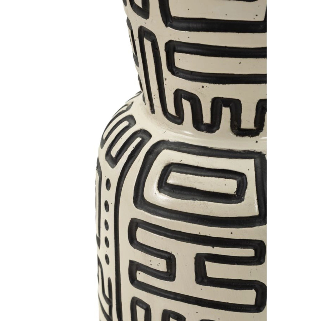 Vaso Decorativo VKH1033, Grigio, Poliresina, 16x16x86 cm