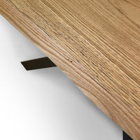 Tavolo Fisso 140x90 cm Versalux Rovere Scortecciato Gambe Antracite