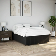 Giroletto senza Materasso-Struttura Letto Nero 160x200 cm in Tessuto 841852