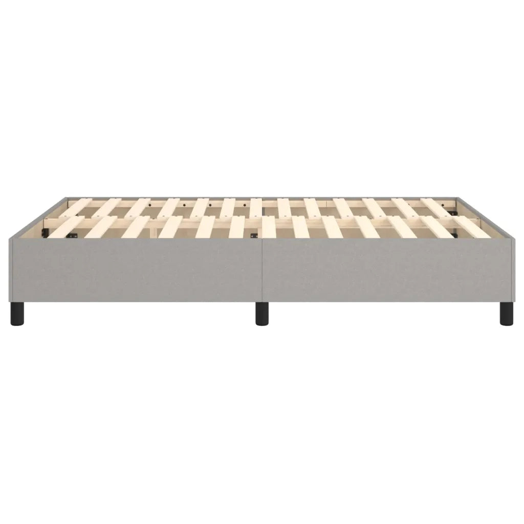 Struttura Letto a Rete a Molle Grigio Chiaro 140x190 cm Tessuto 3120854