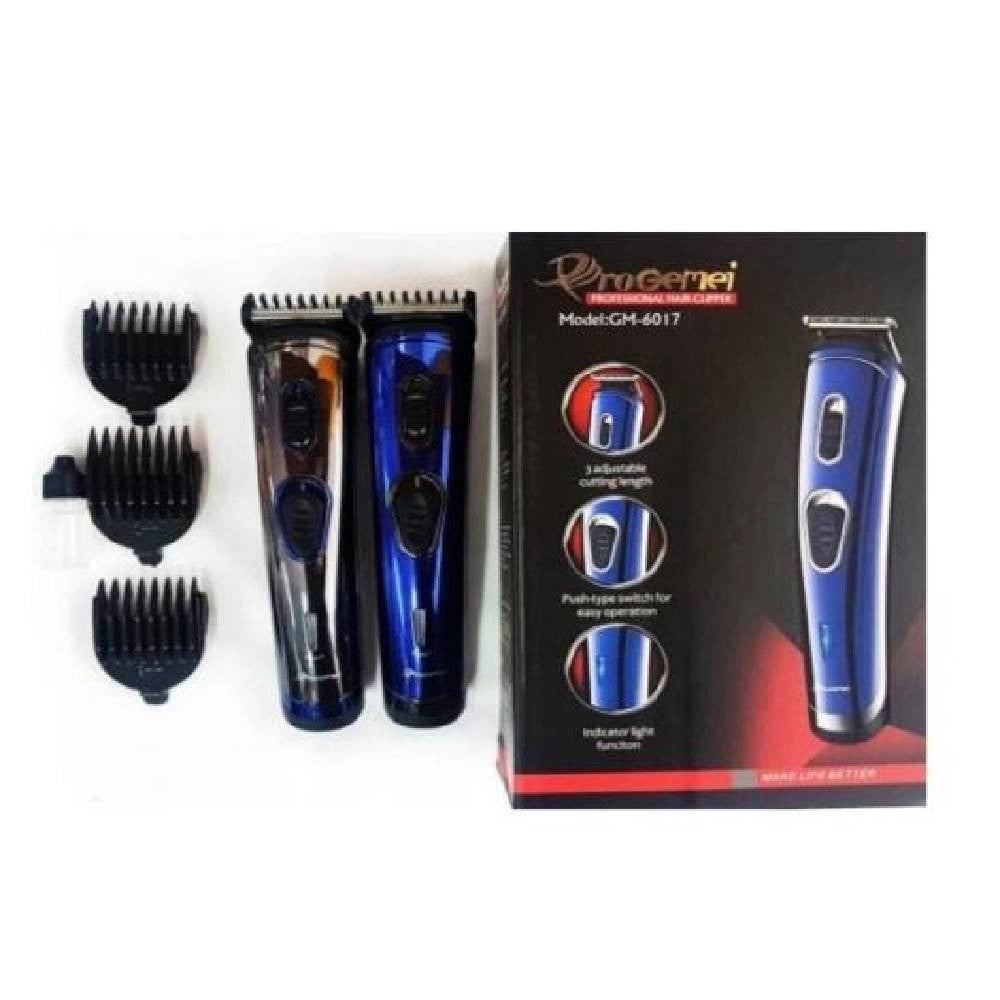 Trade Shop - Tagliacapelli Professionale Ricaricabile A Batteria Blu O Grigia Geemy Gm-6017 -