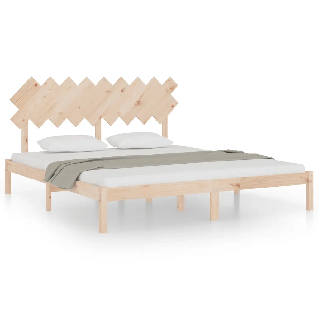 Letto matrimoniale | Letto per adulti | Giroletto 180x200 cm Super King in Legno Massello