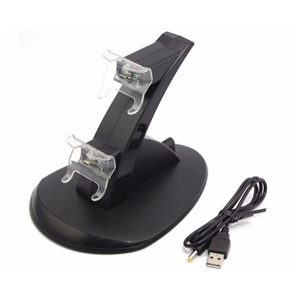 Trade Shop - Base Stand Caricatore Doppio Per 2 Joypad X-box One Controller Joystick Con Usb -