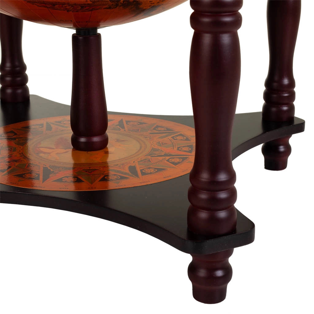Portabottiglie globo marrone 42x42x57h