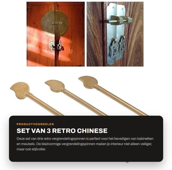 Blocco di sicurezza a forma di foglio - 3 pezzi - Ottone - Stile retro - Spilla di blocco - Arredamento domestico - Pino di blocco

 Specifiche tecniche: 
 Nessuna specifica tecnica fornita