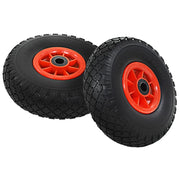 Ruote Carrello a Mano 2 pz in PU Solido 3.00-4 (260x85) 142971