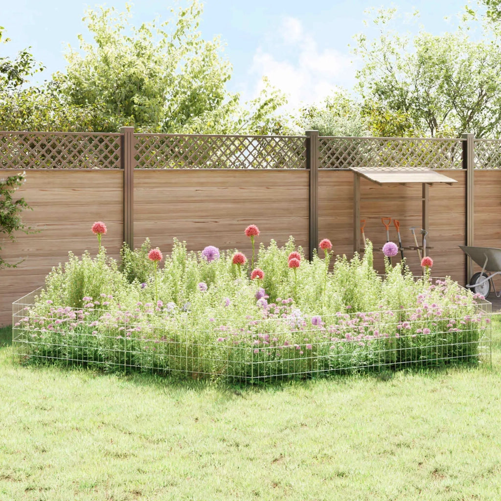 Recinzione da Giardino con Picchetti 24 pcs 55 x 50 cm Mesh 42042969