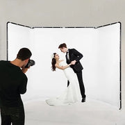 Kit di Fotostudio Portatile con Sostegno per Retroilluminazione Bianca