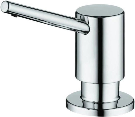 Dispensatore di sapone moderno a cromatura per bagno - design elegante - articolo 04539000