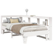 Letto con Libreria senza Materasso-Struttura Letto con contenitore 75x190 cm in Legno Pino 191370