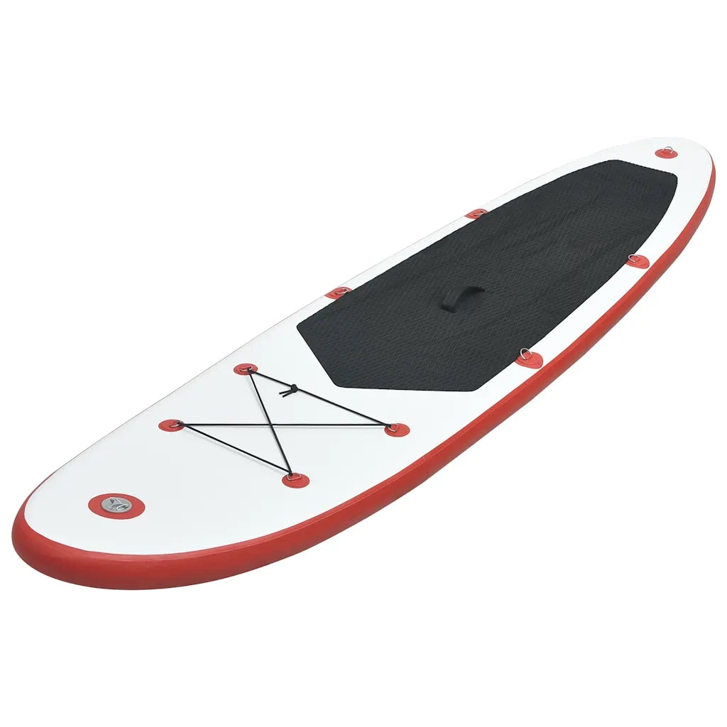 Set Tavola da SUP e Surf Gonfiabile Rosso e Bianco 92203