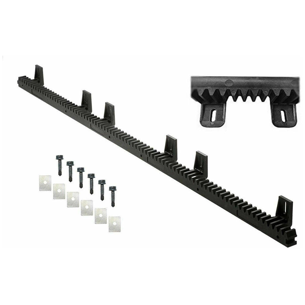 CREMAGLIERA PER CANCELLO SCORREVOLE IN PLASTICA - KIT DA METRI 1 - AUTOMAZIONE