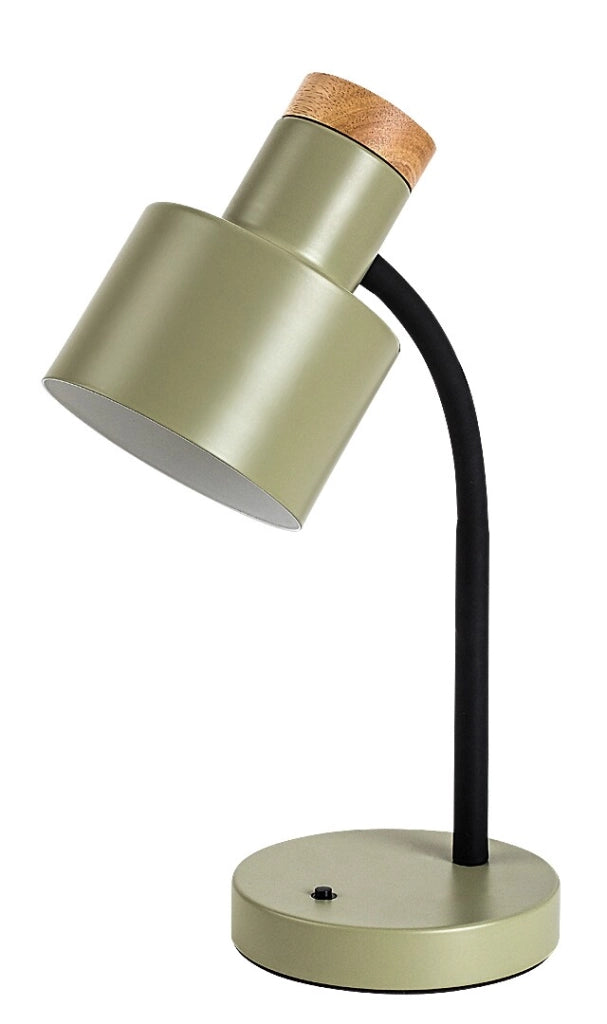 Lampada da scrivania Pastro 1xE27 nera khaki Rabalux