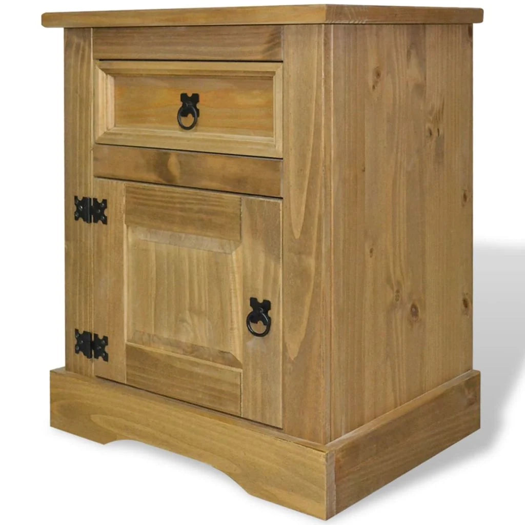 Comodino cassettiera armadio mobili per camera da letto comodino pino messicano gamma Corona 53 x 39 x 67 cm 1402113