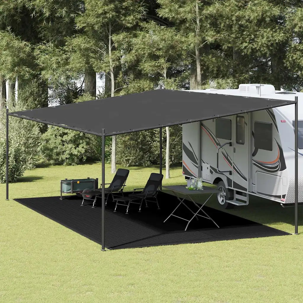 Tappeto da Tenda 400x600 cm Nero 310793