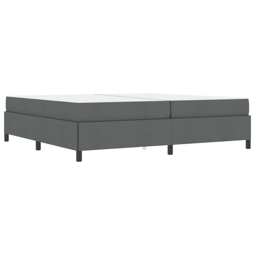 Letto a molle con materasso Grigio scuro 200 x 200 cm Tessuto 3398886
