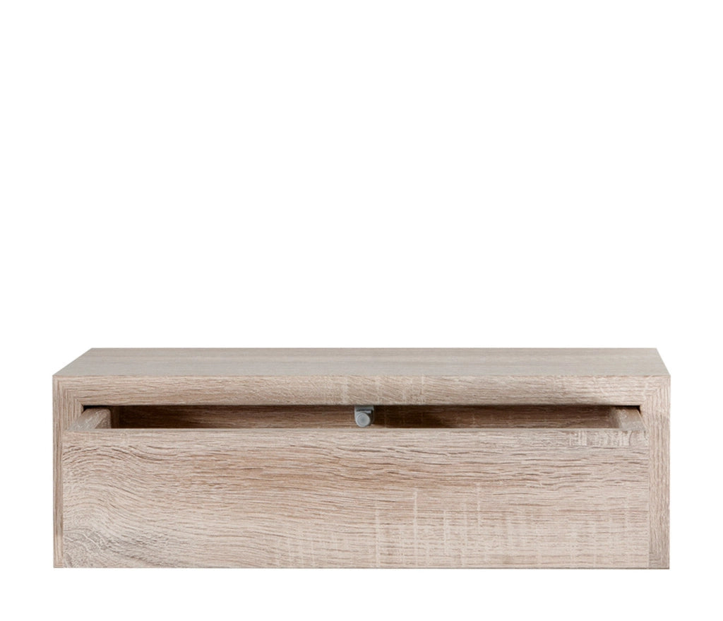 Mensola da Parete 1 Cassetto 45x13,4x23,7 cm in Fibra di Legno Lego Maxi Rovere Sagerau
