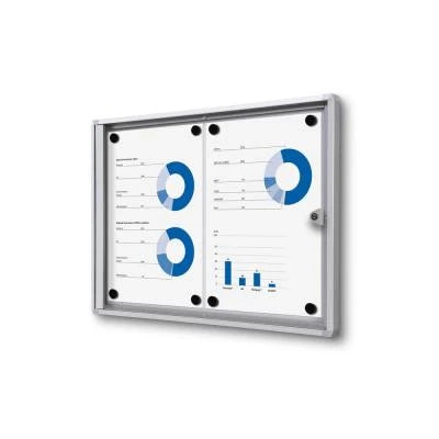 Bacheca Magnetica per INTERNI chiusura a chiave - 9 x A4