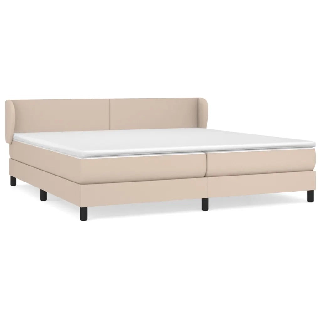 Giroletto a Molle con Materasso Cappuccino 200x200cm Similpelle cod mxl 61800