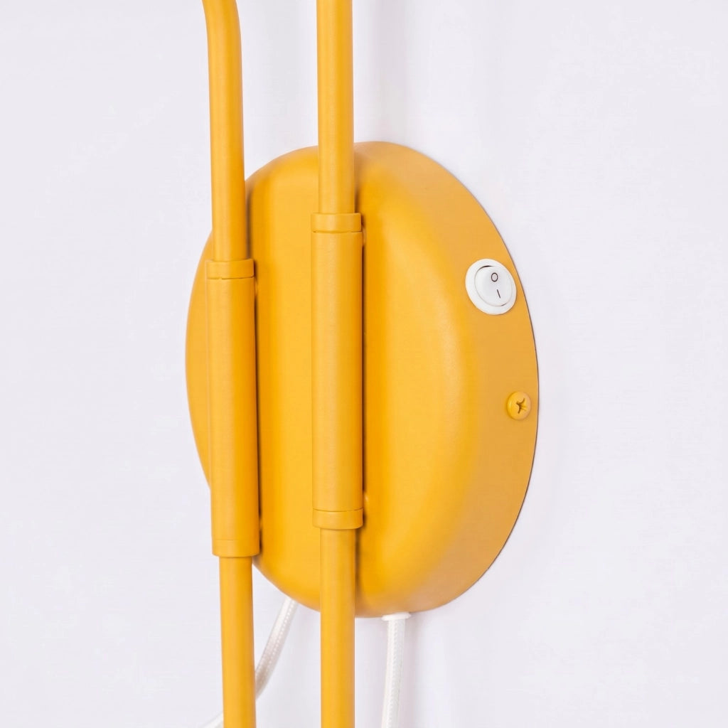 Applique NOX 2 giallo con interruttore
