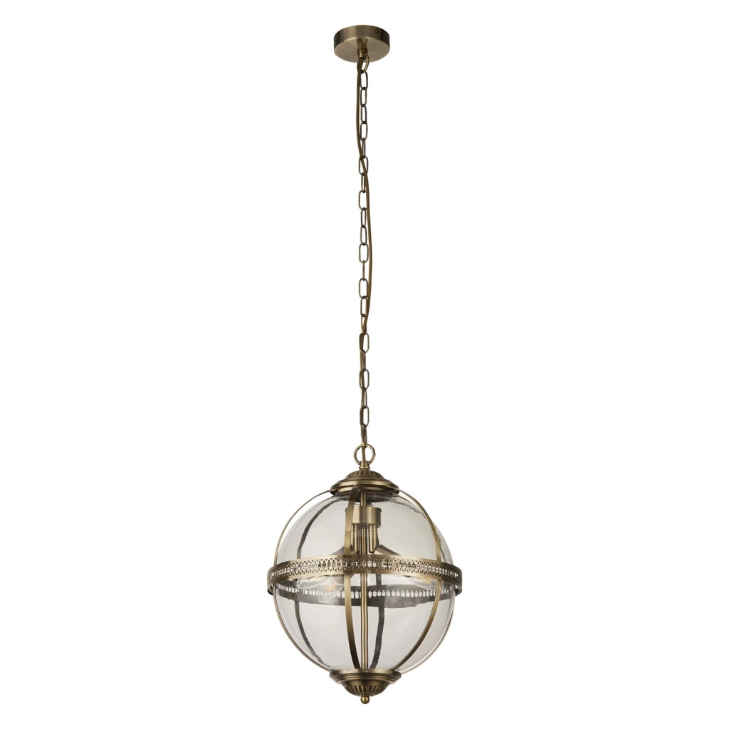 Lampadario Contemporaneo Corona Acciaio Ottone Vetro 3 Luci E14