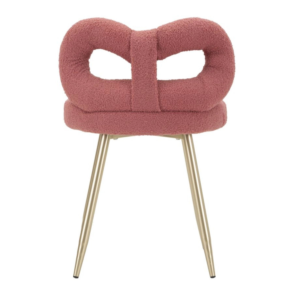 Sedia Fiocco 1, Rosa, MDF, 40x40x67 cm