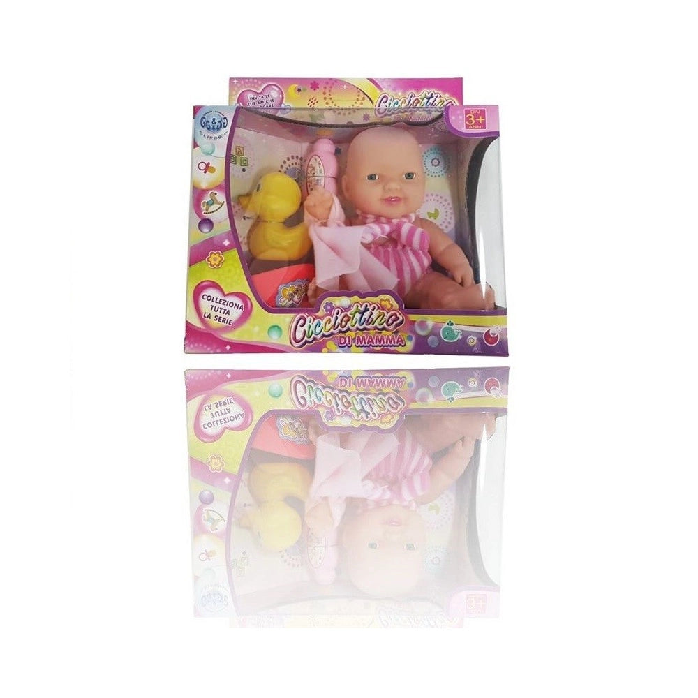 Trade Shop - Bambolotto Bambola Cicciottino Di Mamma Bagnetto Con Paperella Bagnetto Bambine -