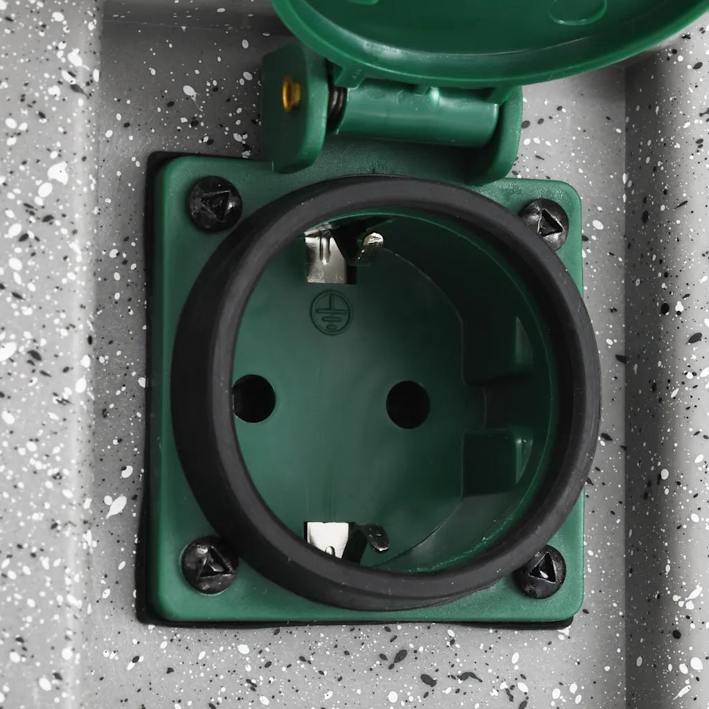 Presa Elettrica da Giardino con Sensore di Luce in Plastica CFW2405677