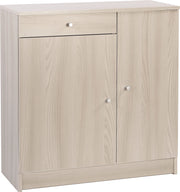 Mobile 2 Ante 1 Cassetto 77x80x34 cm Olmo Chiaro