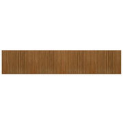 Tappeto del soggiorno | Tappeto Rettangolare Marrone 80x400 cm in Bamb¨´