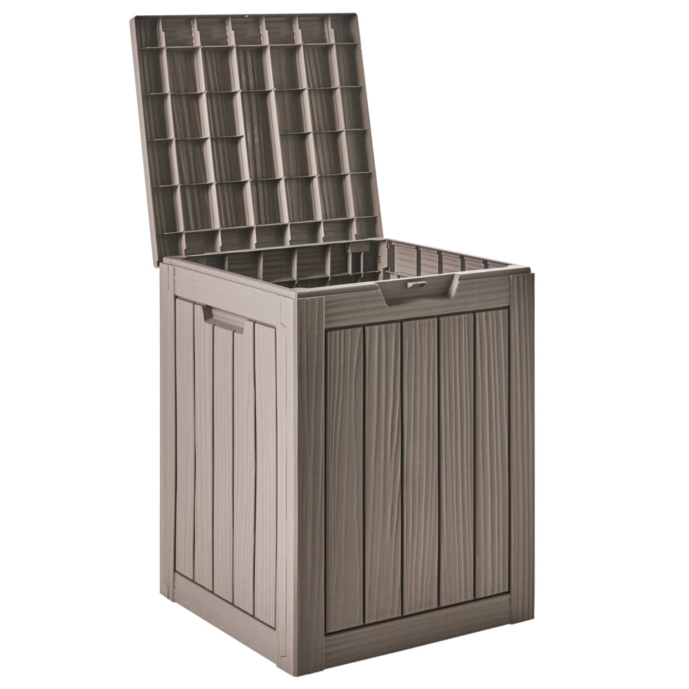 Contenitore da giardino Taupe Polipropilene 46 x 58 cm Cassetta degli attrezzi da esterno per tessuti