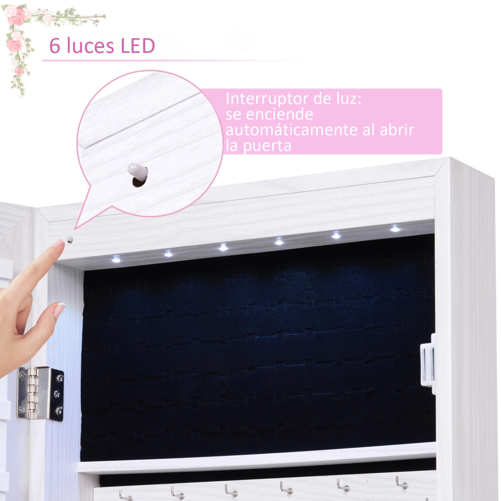 Specchio armadio scorrevole con ripiani e cassetti ¨C zephmum ¨C 37x120x10cm