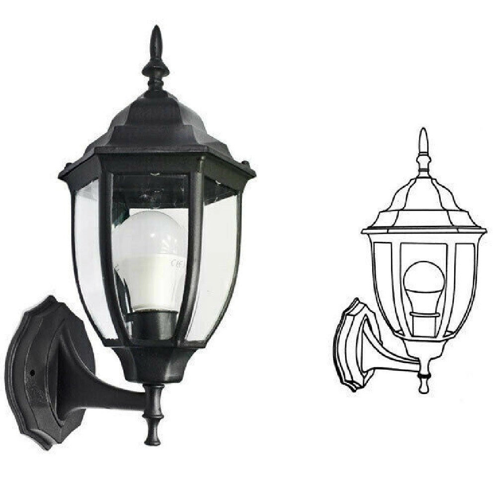 Trade Shop - Lanterna Da Giardino Antica Lampada Parete Applique Da Esterno A Muro Retrò Es09 -