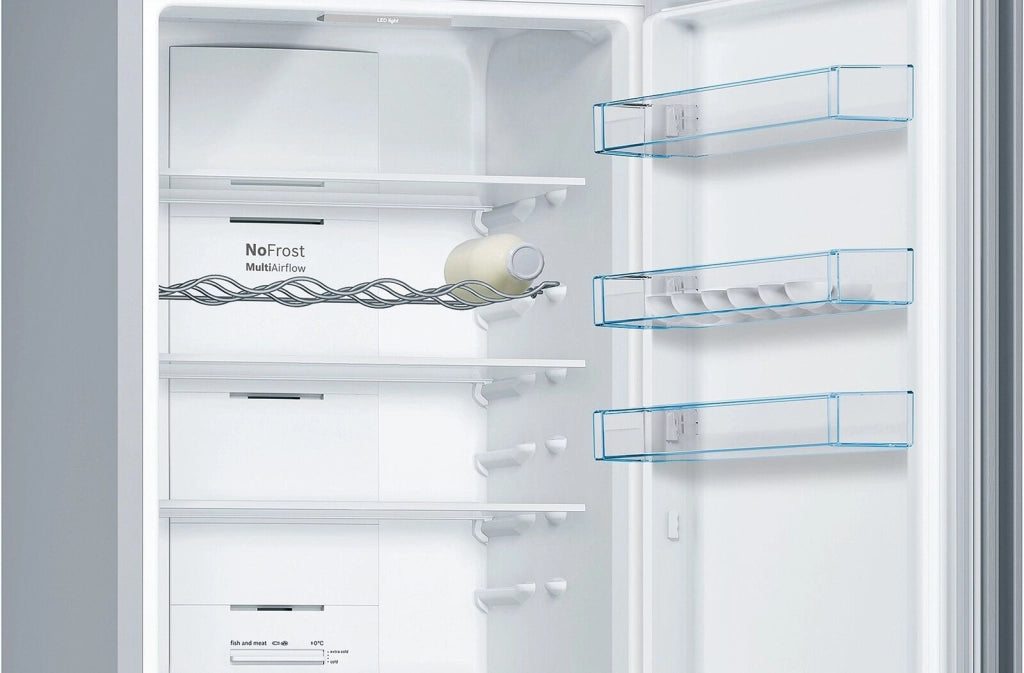 Bosch Serie 4 KGN392LDC frigorifero con congelatore Libera installazione 368 L D Acciaio inox