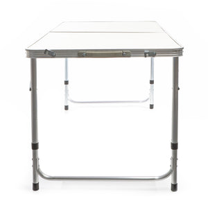 Toboli Tavolo da campeggio pieghevole 120x60x70cm altezza 54/61/70cm portatile e multiuso