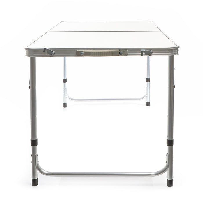 Toboli Tavolo da campeggio pieghevole 120x60x70cm altezza 54/61/70cm portatile e multiuso