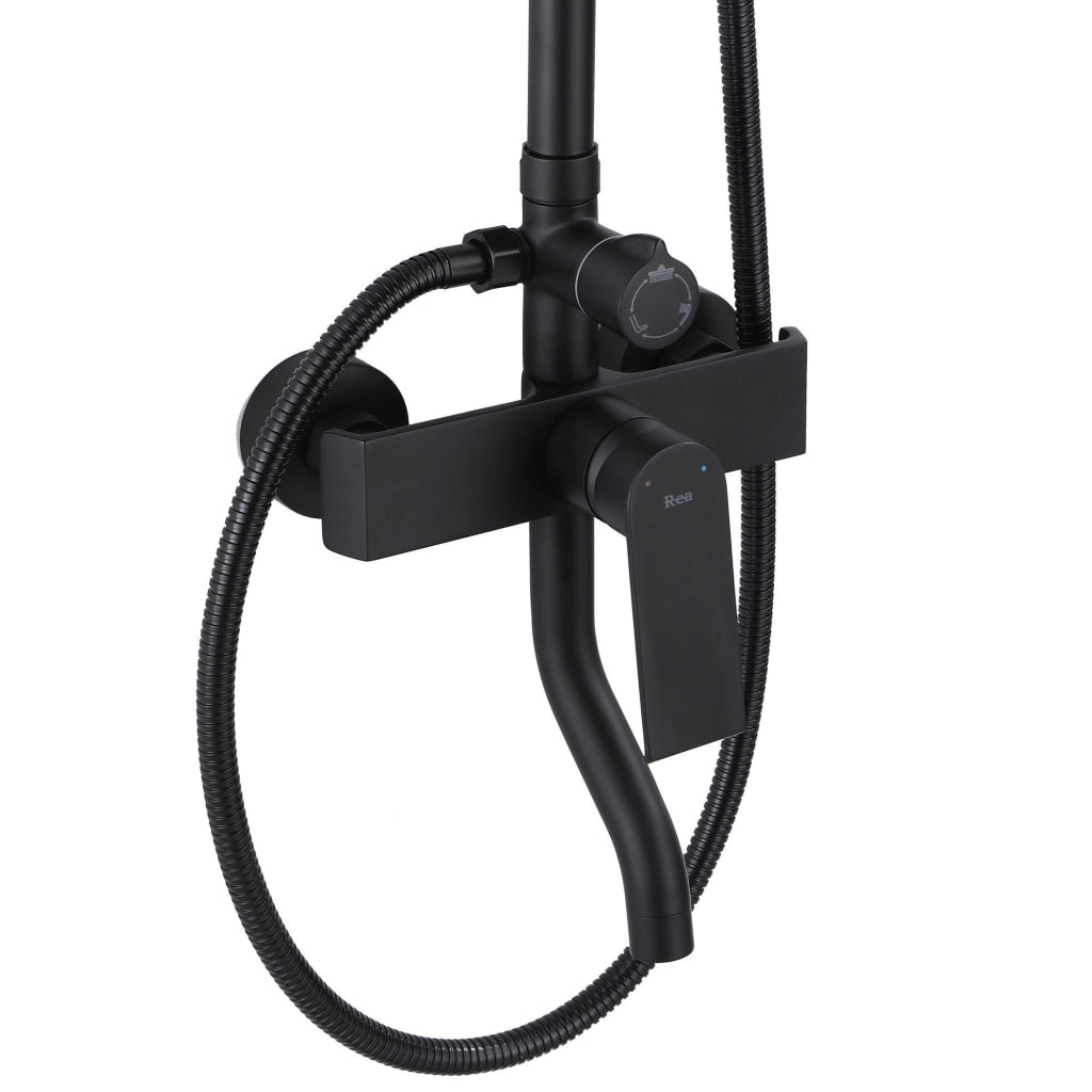 Set Doccia Da Incasso Rea Hass Black